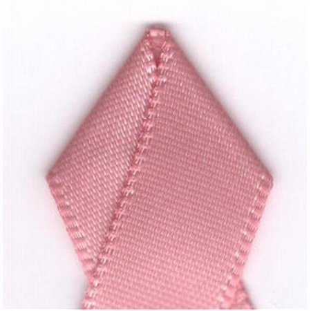 PAPILION Papilion R074400090160100Y .38 in. Double-Face Satin Ribbon 100 Yards - Dusty Rose R074400090160100Y